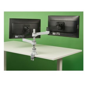 R-Go Tools Zepher Dual monitorarm til to sk�rme, fuldt justerbar, sort